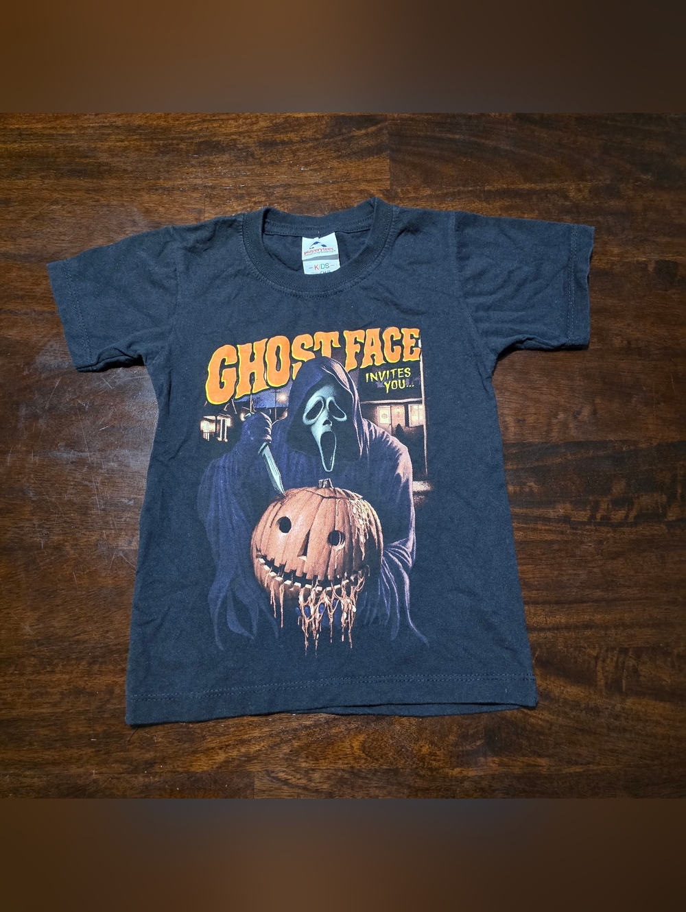 Scream Ghostface Invites You Horror T-Shirt Small Slasher Halloween Pumpkin Tee